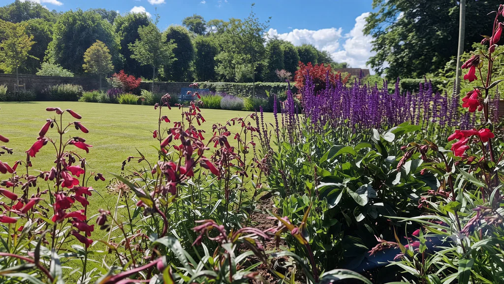 Beautiful English garden landscape maintained by JW Garden Services